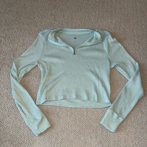 Women's Light Green Crop Top